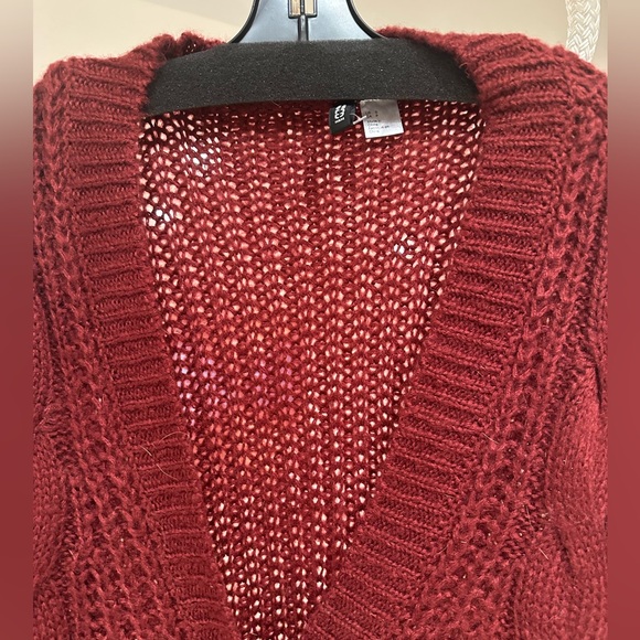 Red chunky oversized cardiganb - Picture 4 of 7